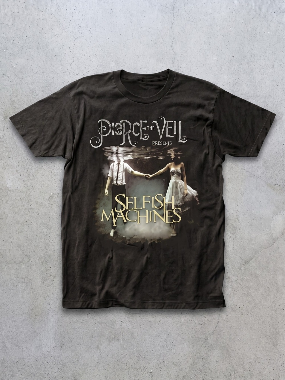 Pierce The Veil Selfish Machines Black Tshirt